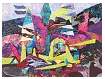 78 Reef Bay Hike 18 x 24 inches acrylic & fabric on canvas 2007 R.jpg